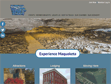 Tablet Screenshot of maquoketachamber.com